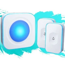 Wireless Doorbell Waterproof 1200 feet Door Bell with 2 Buttons with Differen...