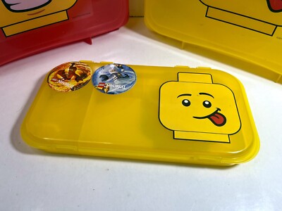LEGO 2 Storage project carry Cases Locking + small minifig case | eBay