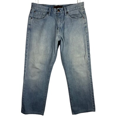 Agave Copper Waterman Jeans Relaxed Straight Fit Mens Size 35x29 Light Wash