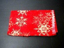Christmas Sewing Fabric Large Snowflake Quilting Crafting 12"x40"