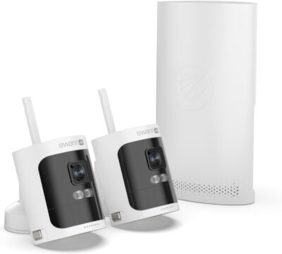 Swann AllSecure 4K Wireless NVR Security System 2-Cam Kit, Security Camera