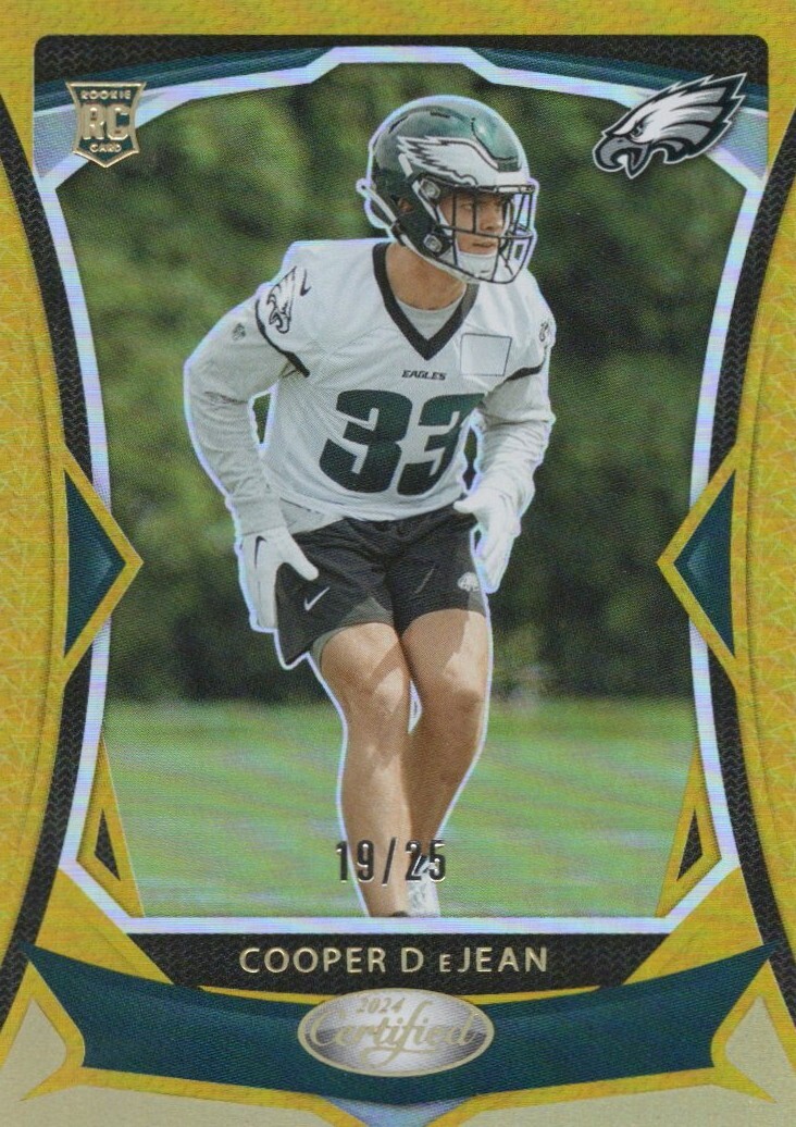 2024 Panini Certified Football Cooper DeJean #131 RC Rookie Mirror Gold /25