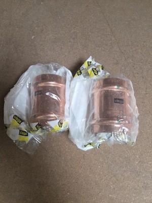 (2 Pack!) 2'' Viega ProPress Copper SLIP Coupling 2''x2'' No-Stop P1xP2 78197