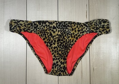 Victoria s Secret Women s Leopard Print Bikini Bottom Multicolor Size L