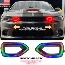 15-23 DODGE CHARGER Pre-built Switchback LED RGBW SNORKEL GRILLE multicolor SRT