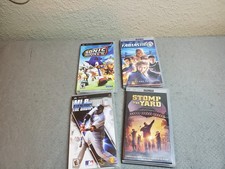 PSP- UMD Movies, LOT of 4 Pre-owned, Sonic Rivals, Fantastic 4, MLB 06, Stomp