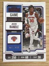 2023-24 Panini Contenders Julius Randle Season Ticket Knicks Purple Foil /199
