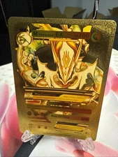 M Rayquaza EX Gold Foil HP 700 Fan Art Display Card Roar Of Time 💥💥💥💥￼