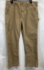 Carhartt Men's B324 Relaxed Fit Washed Duck Work Dungaree Tan Khaki 34x32 — photo 1