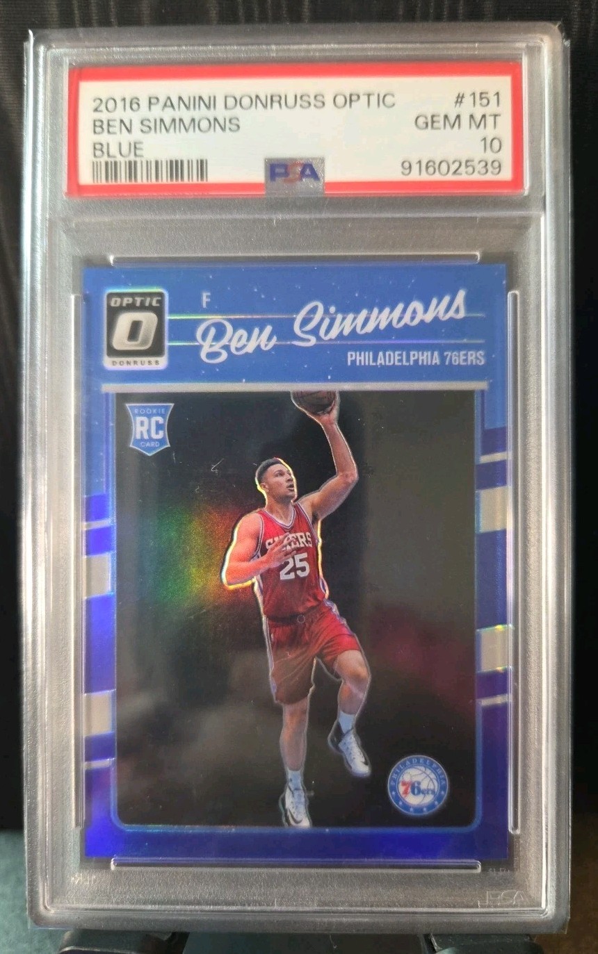 Ben Simmons 2016-17 Donruss Optic #151 (RC) Blue Prizm SP /49 Philadelphia 76ers