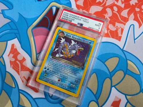 Dark Gyarados - 2000 Pokemon Rocket Holo Prerelease Promo Vintage WOTC - PSA 9
