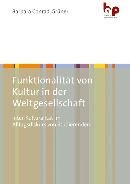 FunktionalitäT Von Kultur In Der Weltgesellschaft | Barbara Conrad-GrüNer | Buch-image