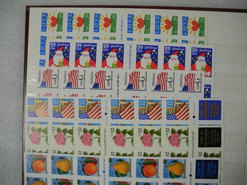 US &, Mint Face $300+, panes, accumulation of mostly MINT Stamps in a stock book - Picture 4 of 24