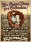 Kennedy Half Dollar Unsearched Bank Rolls! 20 COIN ROLL! Look for silver--------