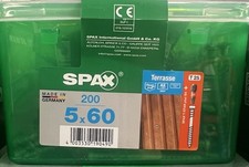 SPAX 5x60mm Stainless Steel Decking Screws A2 T25 – Box of 200 – Germany