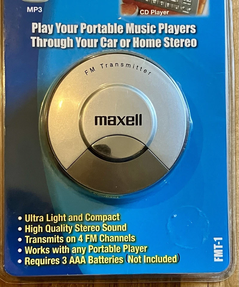 Maxell FM Transmitter For MP3 Players, and Portable Players FMT-1 - Image 3 of 3