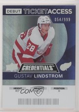 2021-22 Credentials 2020-21 Debut Ticket Access 54/999 Gustav Lindstrom #59 2d8