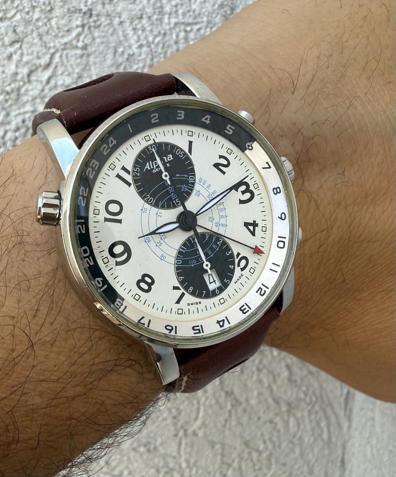 Alpina Startimer Chronograph Automatic Panda Dial… - image 3