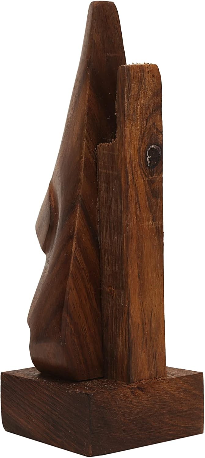 raajsee Classic Hand Carved Rosewood Nose-Shaped Eyeglass Spectacle/ Brown 