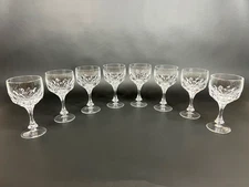 MIKASA EDINBURGH CRYSTAL WATER WINE GLASSES  GOBLETS 6 5/8” Set of 8