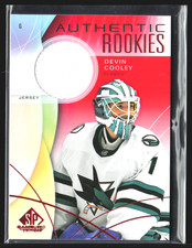 2025 Upper Deck SP Game Used Hockey Devin Cooley Authentic Rookies #252 RC JE...