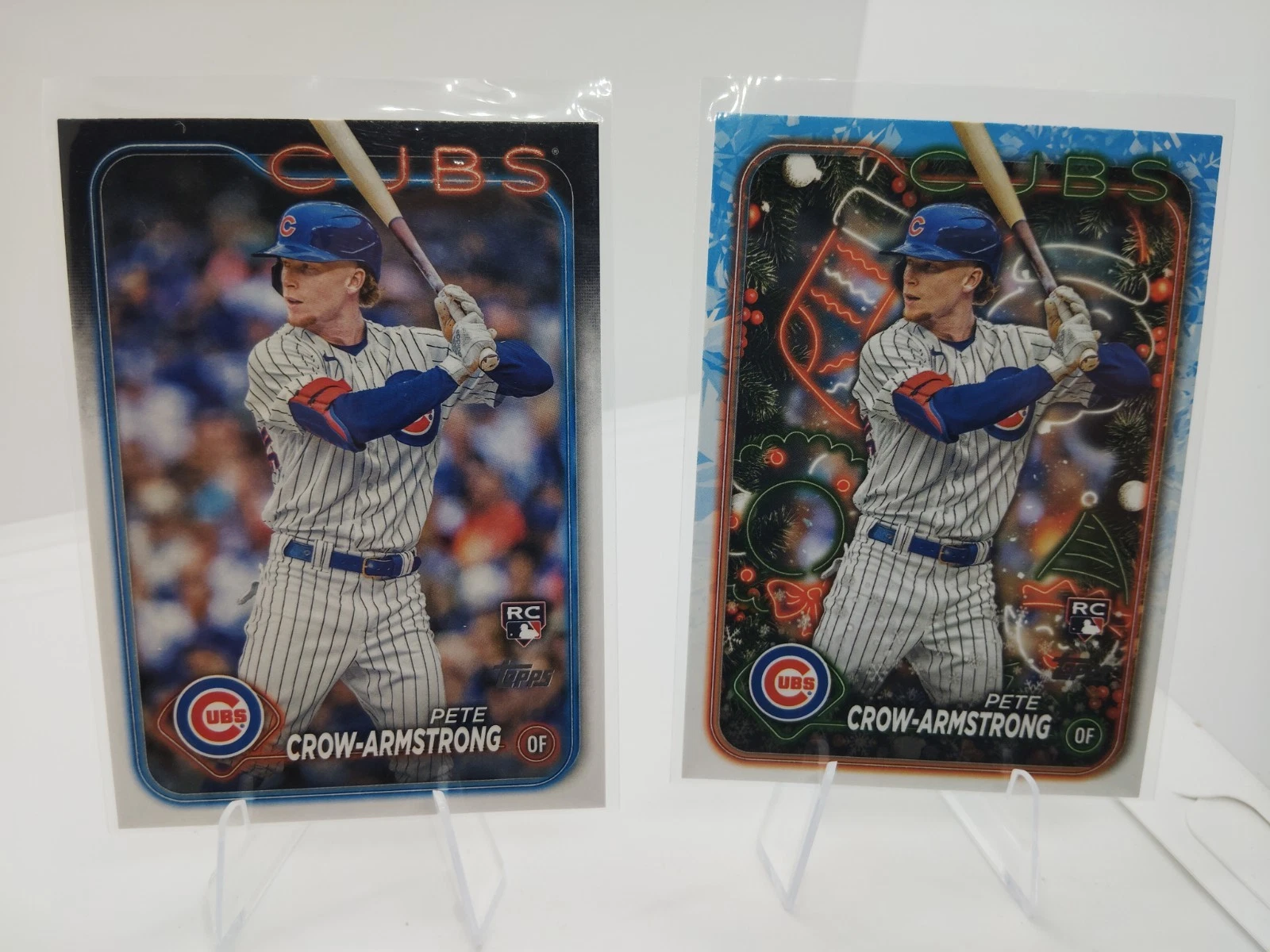 2024 Topps Series 2 Pete Crow-Armstrong RC #407 W/ Holiday Rookie #H136 Cubs