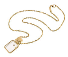 Collana ciondolo bottiglia apribile oro giallo 18 kt diamante felice chopard vintage