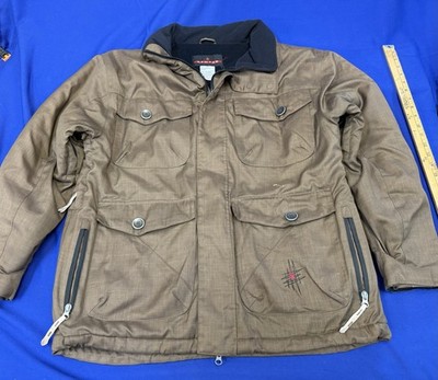 Kemper Brown Insulated Waterproof Jacket Mens M Work Coat