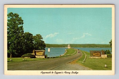 Kentucky Lake State Park KY-Kentucky Egger's Ferry Bridge Vintage Postcard View