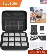 Portable Coin Storage Organizer Box with 84 Transparent Capsules for Collectors