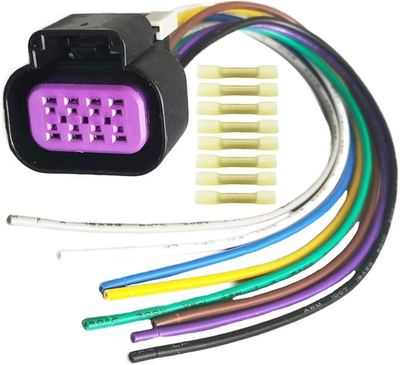 #ad 8 Wires Electronic Throttle Body Connector Wiring Harness Pigtail Plug Fit for 2 $45.99