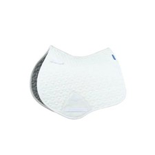 WeatherBeeta Suede Elite Air-Tec Jump Shaped Saddle Pad - White