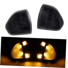 LED Side Mirror Turn Signal Light Left and Right Lampsd Cover Lens for Smoke