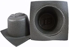 Install Bay Acoustic Speaker Baffles 6.5 Inch - Pair black 