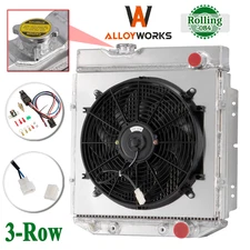 3-Row Radiator+Shroud+14'' Fan For 1964-1966 Ford Falcon Mustang 260/289 V8 OZ