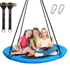 40" Saucer Tree Swing Set for Kids Adult Outdoor with Adjustable Hanging Ropes