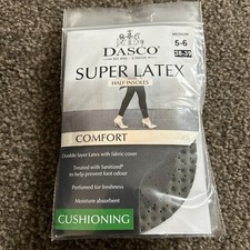 Dasco Latex Halb Einlegesohlen, 4er Pack, UK 5-6 EU 38-39 Nagelneu