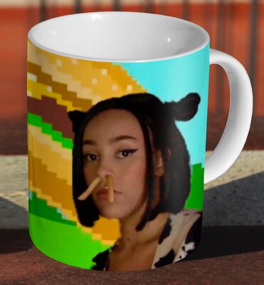 Doja Katze lustig - Keramik Tee / Kaffee - Becher Tasse