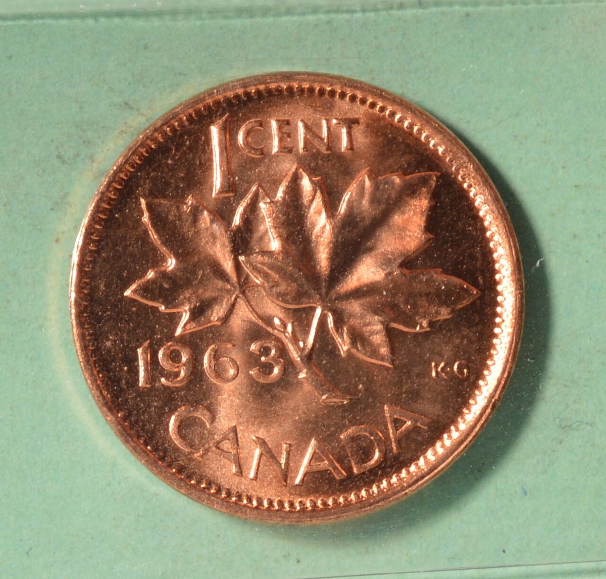 1963 - Canada Penny - Hanging 3 - Graded - CCCS MS64 RED | eBay