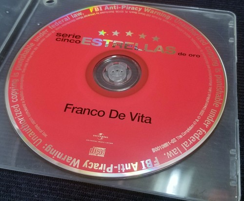 Serie Cinco Estrellas de Oro by Franco De Vita (CD, Jan-2008, Universal) - Picture 2 of 3