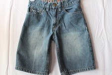 FUBU The Collection Boys Embroidered Design on Pockets-Blue Jean Shorts Size 8
