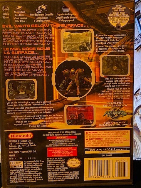 BNIB - GAMECUBE/Wii:  METROID PRIME ~ {Complete} ~ NTSC-US ~ ** 11 ** ~ {SEALED} - Image 2 of 2