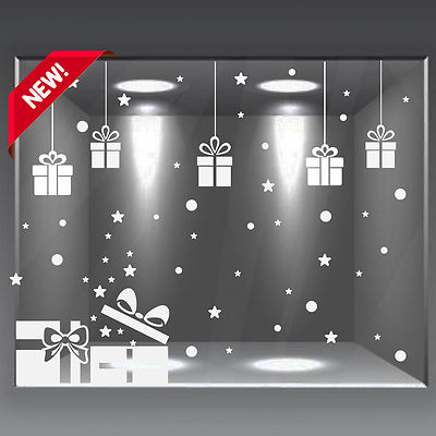 9 Vetrofanie Natalizie Statiche In PVC, Adesivi Per Finestre, Motivo Babbo Natale, Alberi, Neve - Per Casa, Negozio, Ufficio