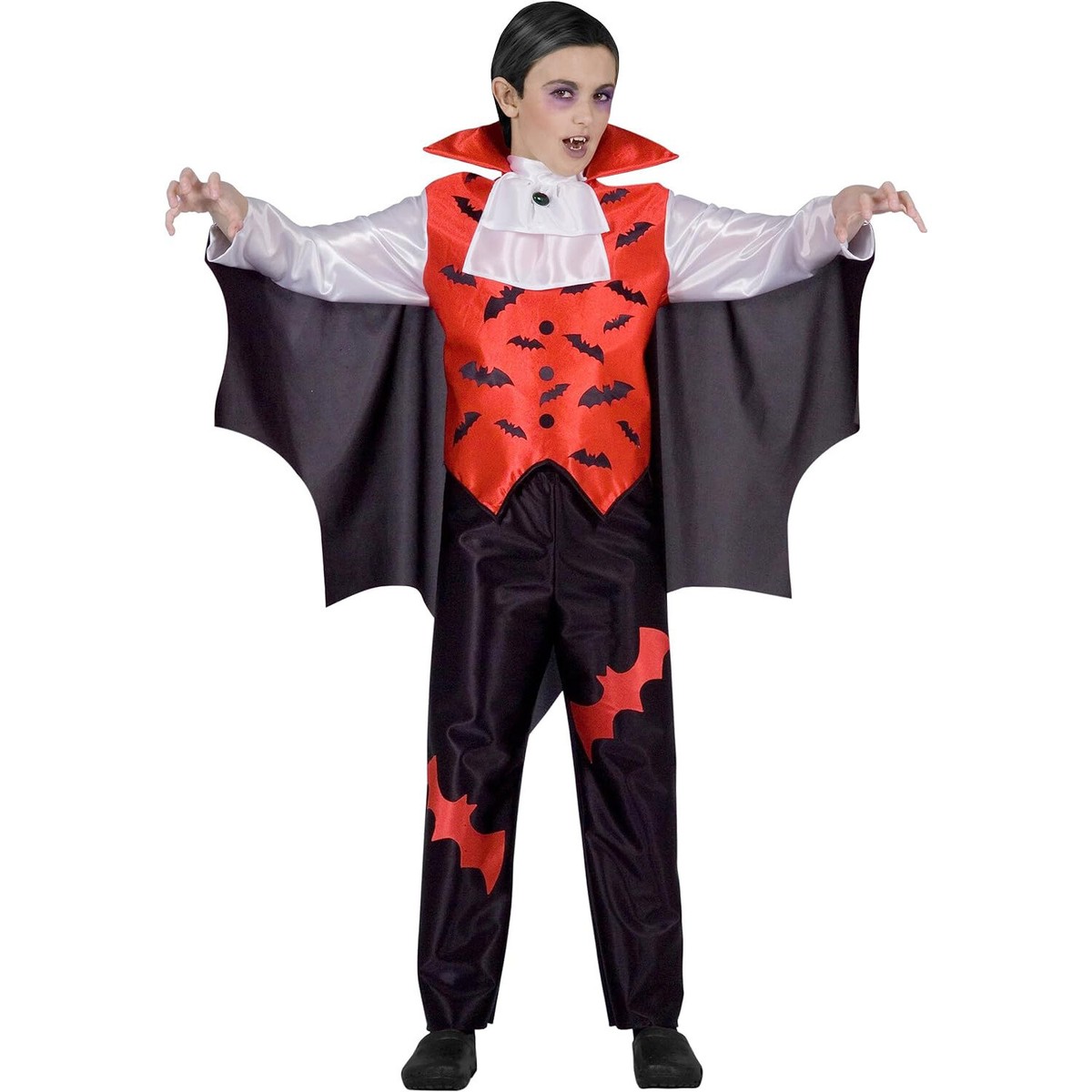 SELORE Costume Da Vampiro Dracula Per Bambino – Completo Con Mantello, Gilet E Camicia, Per Halloween E Carnevale (taglie 4-12 Anni) - 4