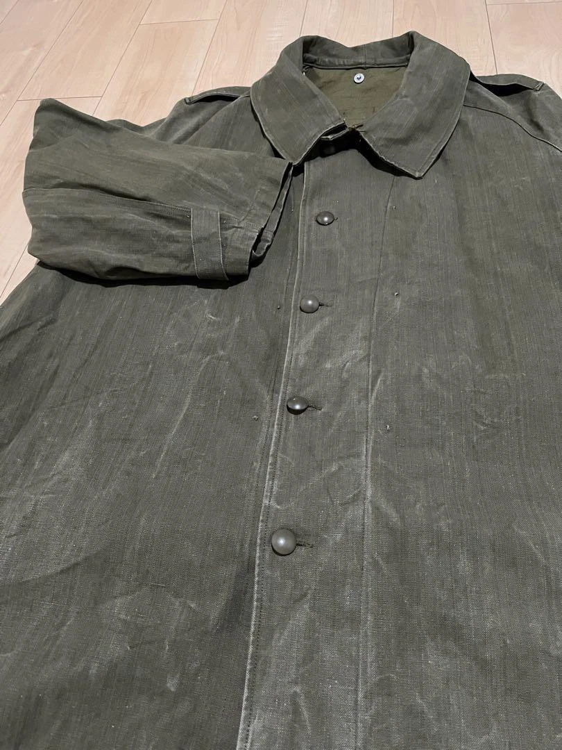 Rare 40's French military motorcycle coat M35 SIZE: 6 XL(LL)
