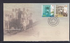 COCOS Islands 2013 BARREL MAIL design set of 2 on FDC -