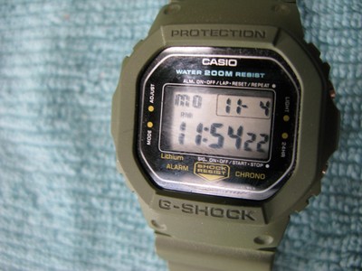 od green g shock watch