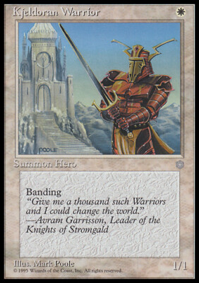 Magic the Gathering MTG Kjeldoran Warrior (41) Ice Age   LP