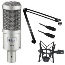 Heil Sound PR 40 Dynamic Cardioid Studio Microphone Bundle