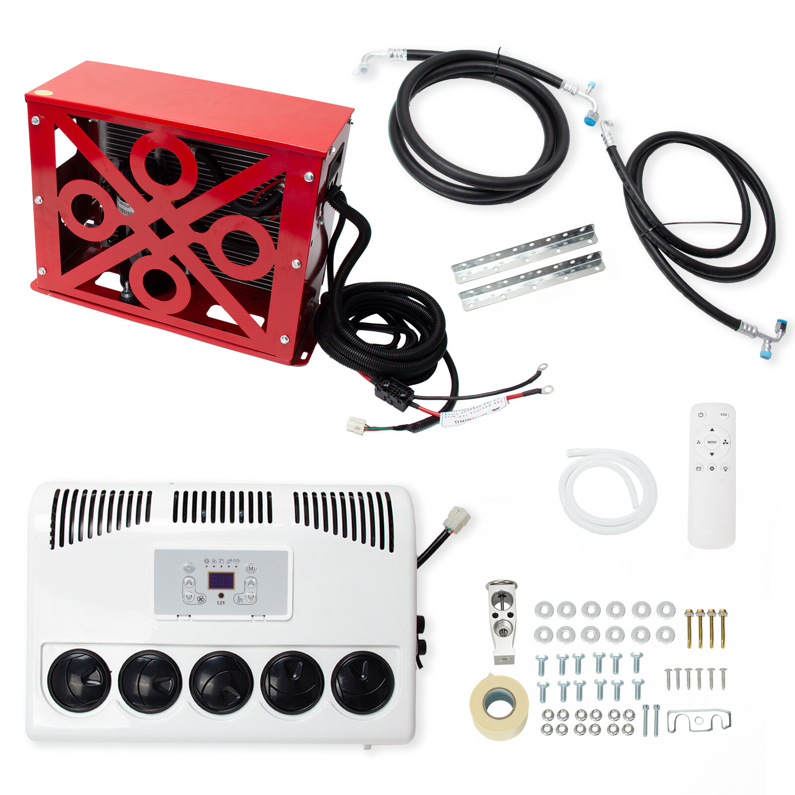 12V 12000BTU 960W RV Semi Truck Split AC Unit  